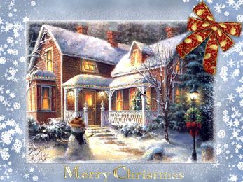 Free snowy cottage screensaver download